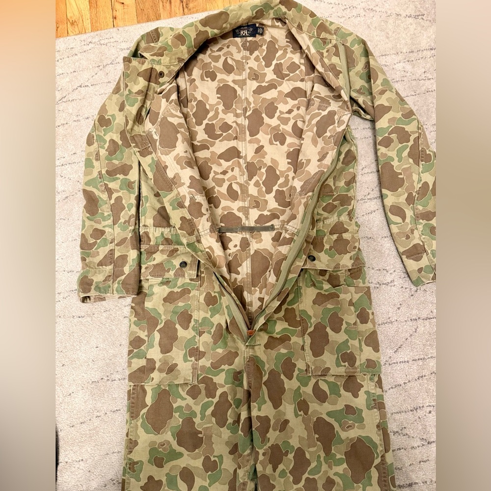 RRL Ralph Lauren Camouflage Jumpsuit for men’s Size -S - Picture 9 of 13